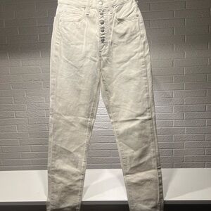 WeWoreWhat Cream Denim Pants